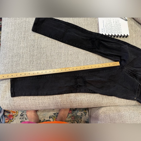 Pacsun Women’s Skinny Black Distressed Jeans Sz Waist 29 Length 30 - Picture 12 of 12
